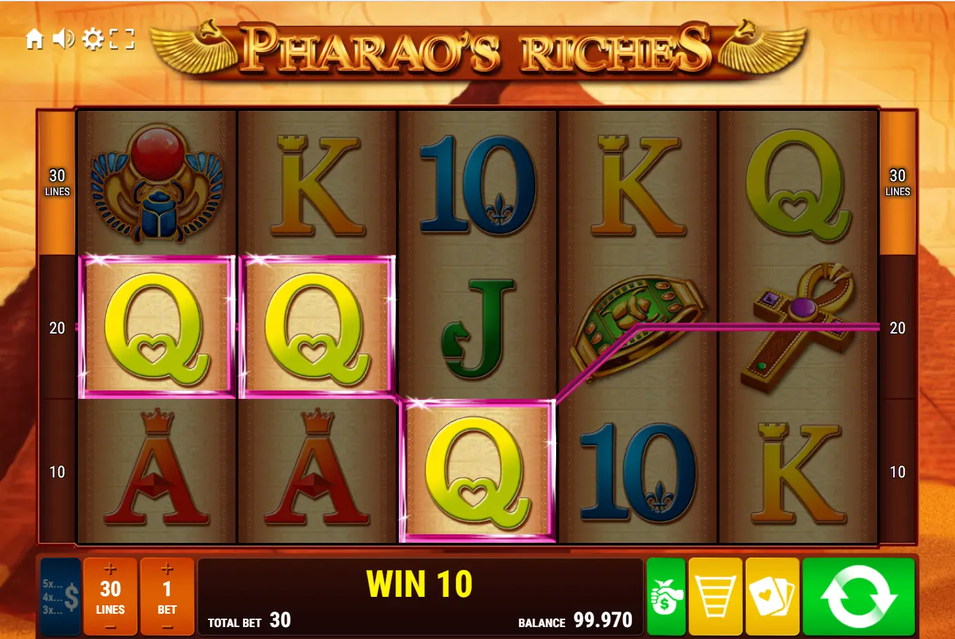 pharaos riches online spielen